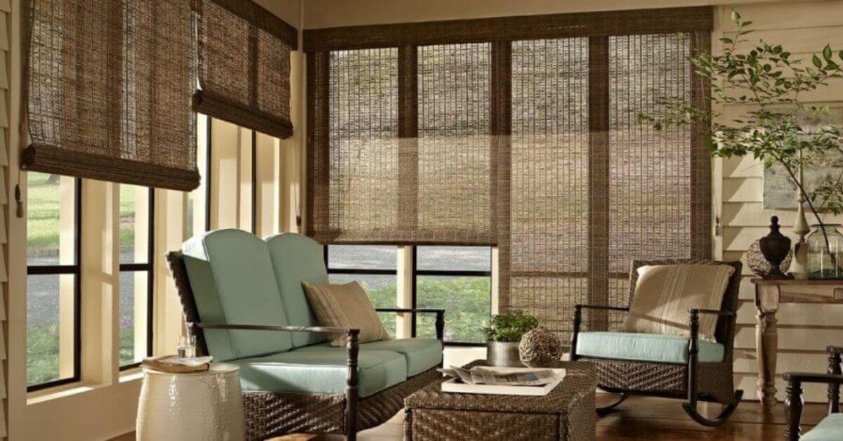 Wood shades add a rich, natural warmth to any room, bringing a touch of elegance and sophistication.